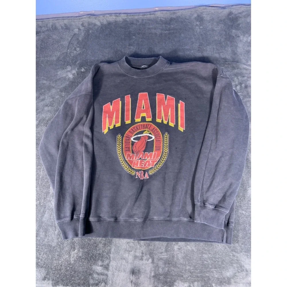 Abercrombie & Fitch NBA Miami Heat Men's Sweatshirt XL Black - Picture 1 of 8